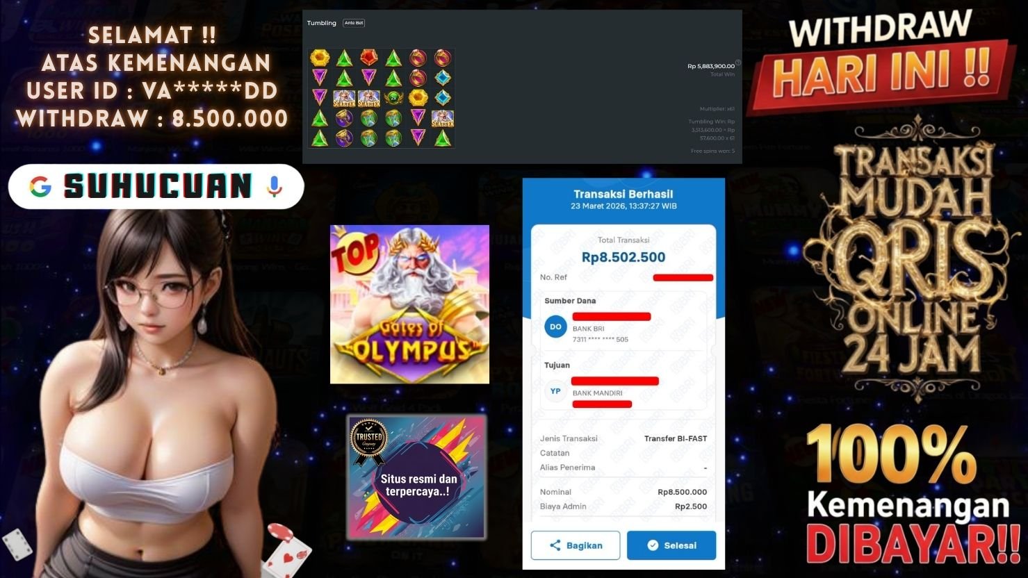 SUHUCUAN JACKPOT SLOT GATES OF OLYMPUS